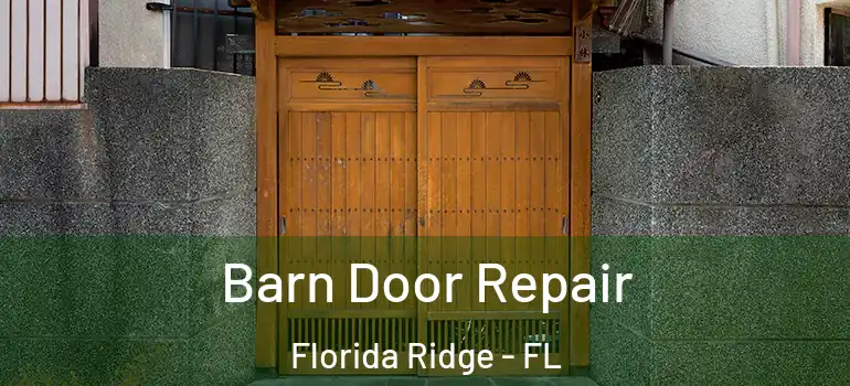 Barn Door Repair Florida Ridge - FL