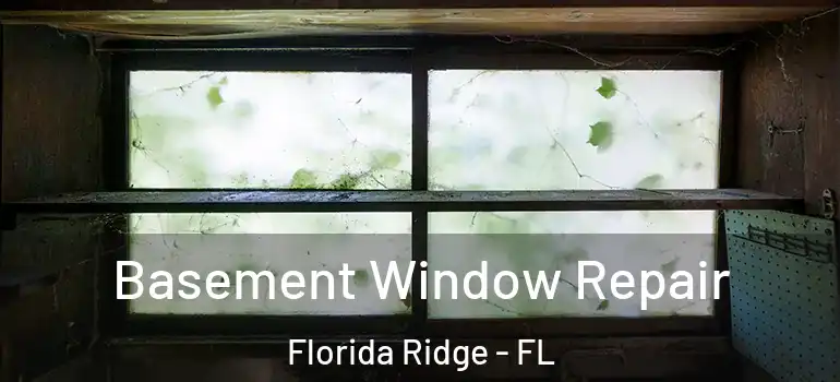 Basement Window Repair Florida Ridge - FL
