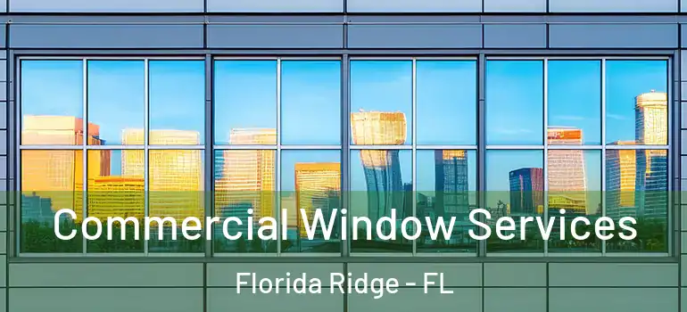 Commercial Window Services Florida Ridge - FL