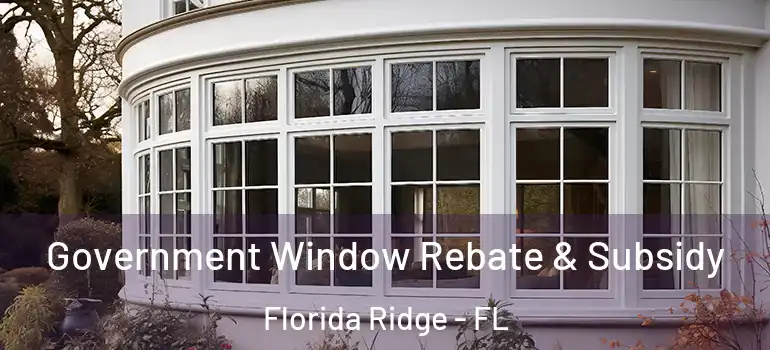 Government Window Rebate & Subsidy Florida Ridge - FL