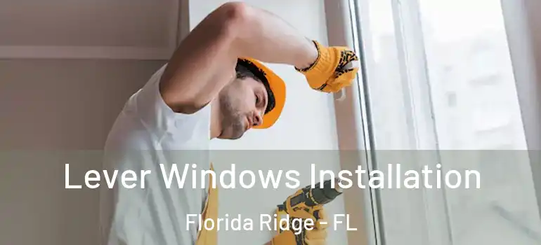 Lever Windows Installation Florida Ridge - FL