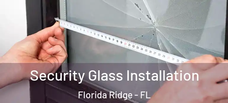 Security Glass Installation Florida Ridge - FL