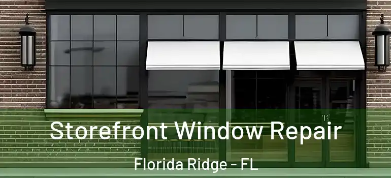 Storefront Window Repair Florida Ridge - FL
