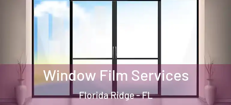 Window Film Services Florida Ridge - FL