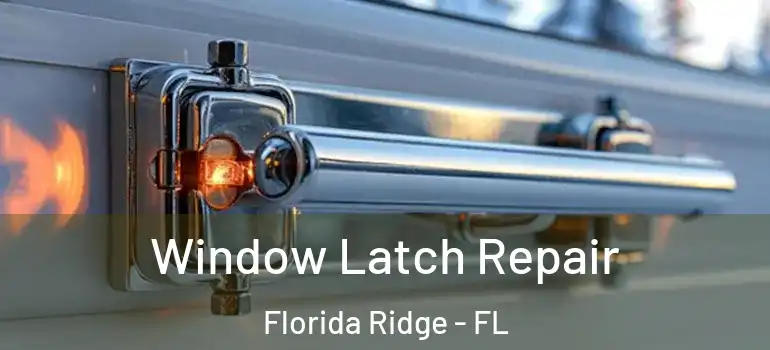 Window Latch Repair Florida Ridge - FL