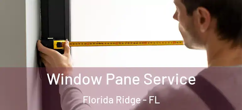 Window Pane Service Florida Ridge - FL