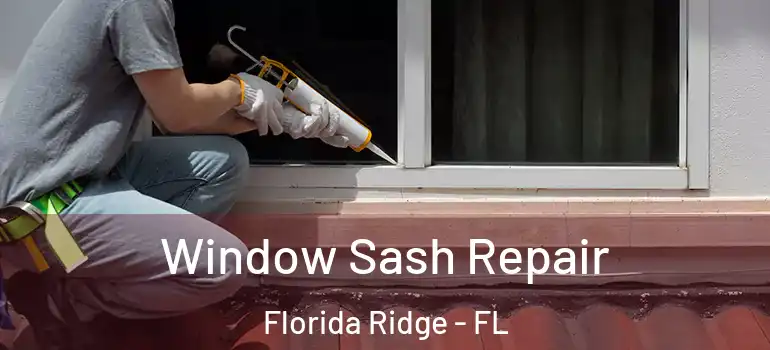 Window Sash Repair Florida Ridge - FL