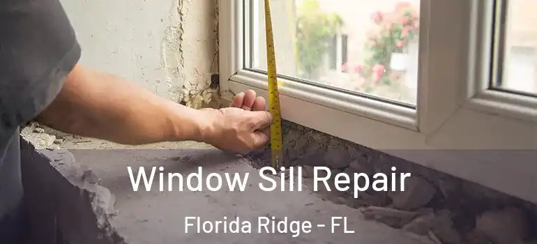 Window Sill Repair Florida Ridge - FL