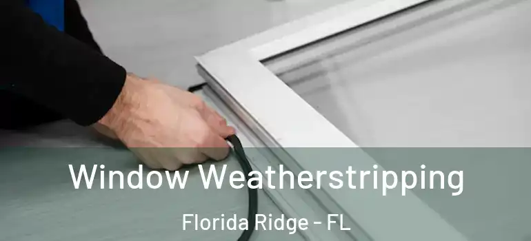 Window Weatherstripping Florida Ridge - FL
